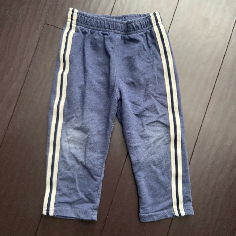 Jumping Beans Toddler boy navy stripe sweat pants size 24M GUC
